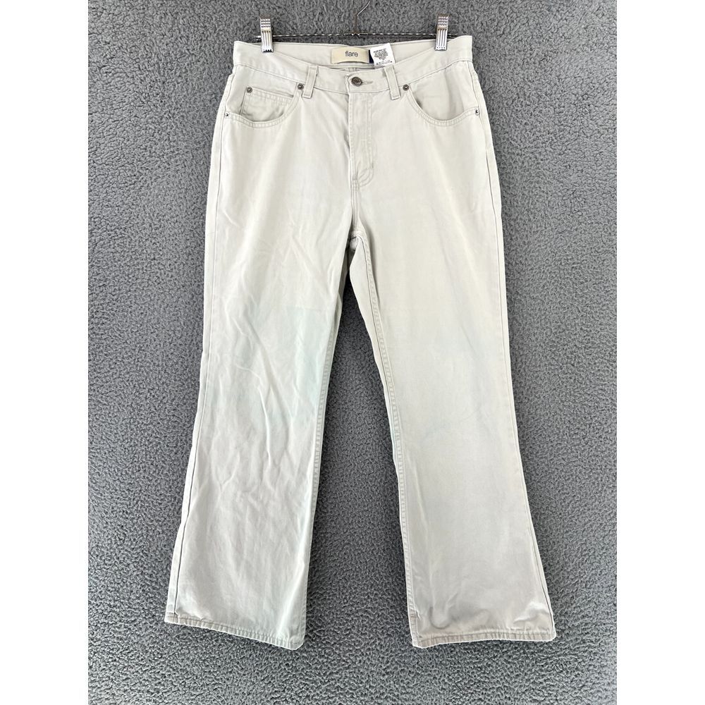 GAP Jeans Women's Size 8 (29x27 Act) Flared Low Rise White Denim VINTAGE‎ READ